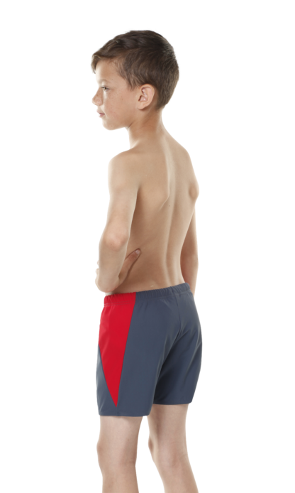 BOY'S Incontinence SHORTIES IN Slate/Red